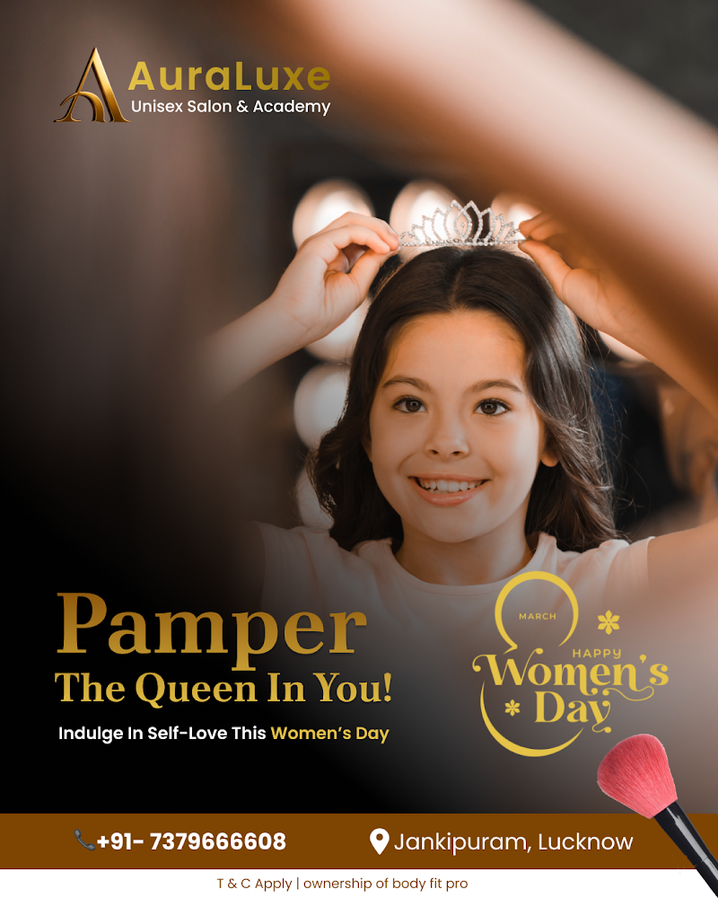 AuraLuxe Unisex Salon and Academy in Jankipuram, Lucknow